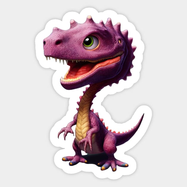 T-Rexxy Sticker by Pugosaurus